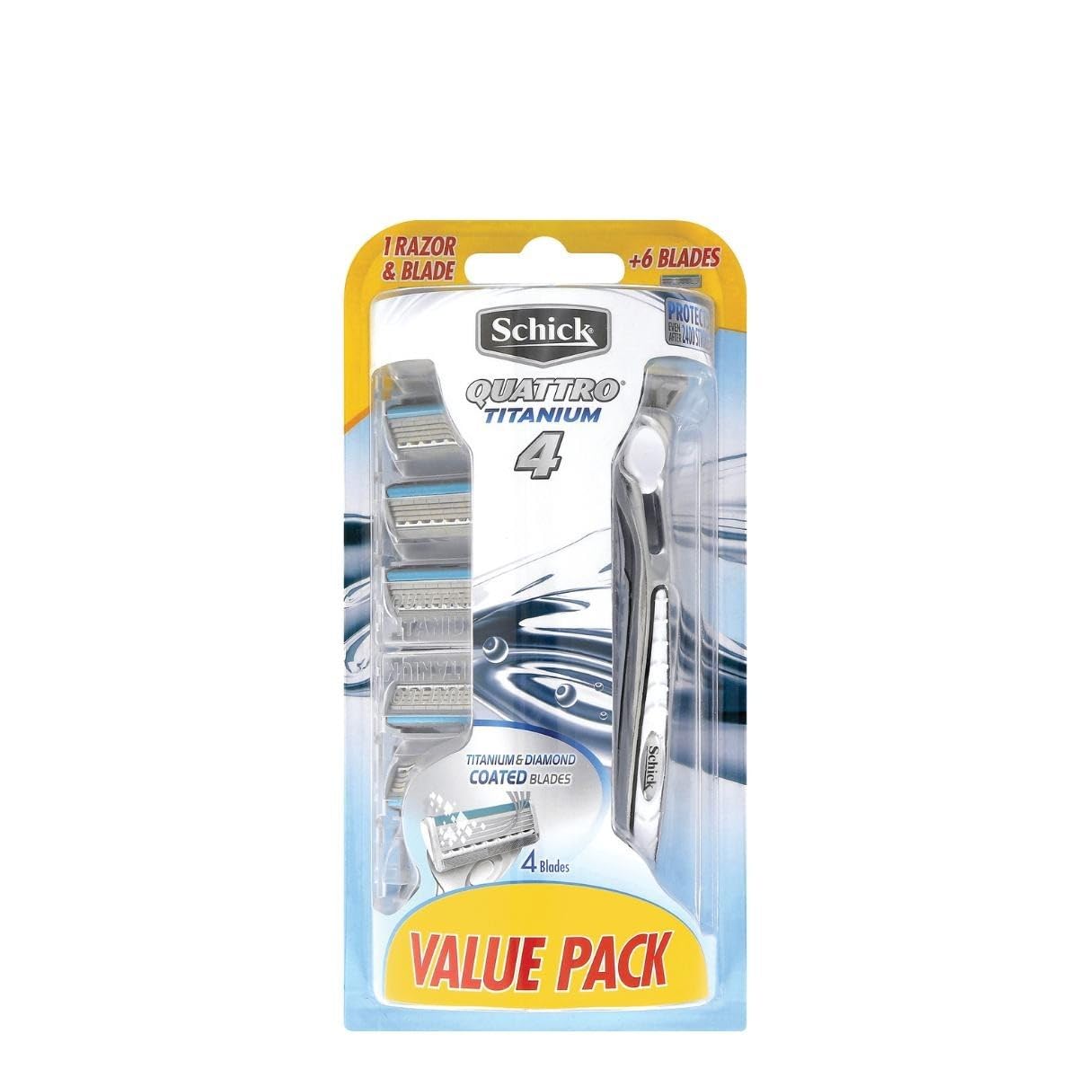 Schick Men's Quattro Titanium 4 Razor Blade Kit : Amazon.co.za: Beauty
